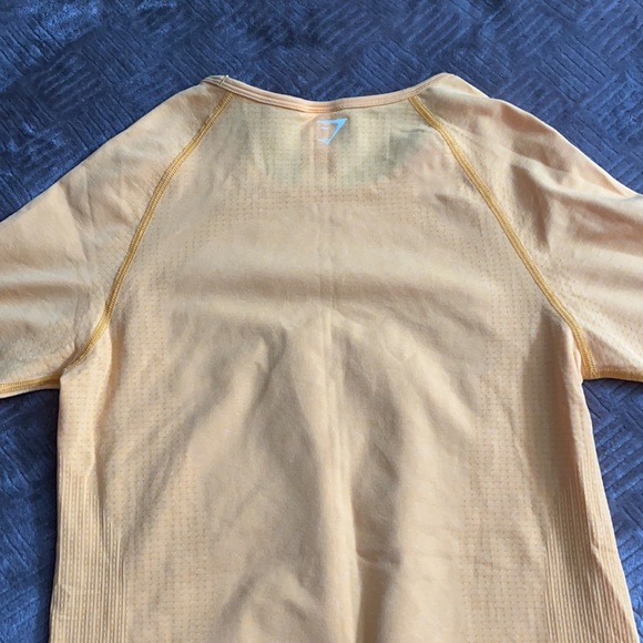 Gymshark Vital Seamless 2.0 T-Shirt Yellow Marl - Picture 5 of 5